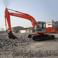 Pelle hydraulique sur chenilles d'origine japonaise Hitachi EX200 ZX200 de 20 tonnes utilisée avec les composants du noyau du moteur de la pompe de la boîte de vitesses du moteur Isuzu