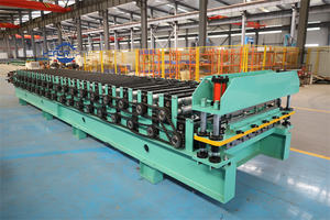 מכונת עיצוב גלילים לייצור יריעות קירוי דו-שכבתיות, מצופות, מגולוונות, מסוג IBR PBR RIB AG Panel R Ranel, בצורת רעפים מדורגים. - Product Image 5