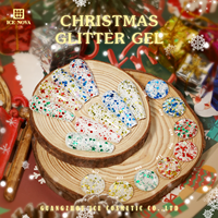 ICE NOVA Vernis Gel UV Scintillant de Noël Hema TPO Free Esmaltes Gel Magnétique Arc-en-ciel 1kg avec Gel Brillant Rouge Vert pour Ongles