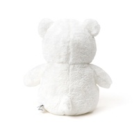 Nouvelle idée de peluches en peluche pour enfants personnalisées oursons en fourrure blanche peluches