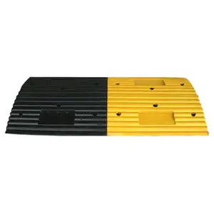 Rubber Traffic Heavy Duty Speed Humps Rubber Bar Type Speed Bump Road Bump