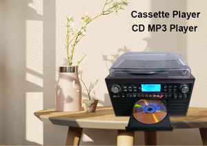 2017 vinilo registro jugador clásico giratorio madera <span class=keywords><strong>Hi</strong></span> <span class=keywords><strong>Fi</strong></span> sistema estéreo con CD recorder - Product Image 3