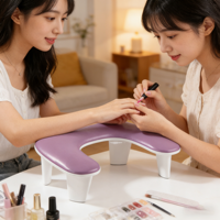 SNRQI Factory Custom Nail Armrest Slow Rebound Memory Foam Perfect Shape Recovery Manicure Hand Pillow Salon OEM Custom Logo
