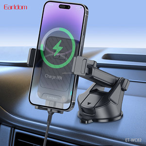 EARLDOM 2-in-1 20w Wireless Charger car phone holder with Suction cup base for 4.5-7.5 inches mobile phones - Product Image 3