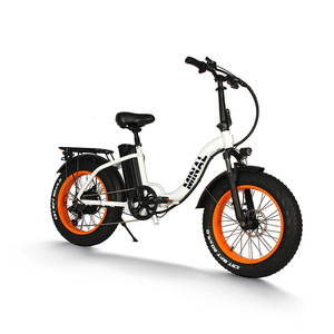 Folding 20*4-inch Fat Tire 20*4 E Bike 48V 7 Speed Aluminum Alloy <b>Frame</b> Rear Hub Motor Urban Commuter <b>Bicycle</b> - Product Image 3