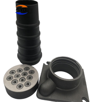 Ancre de tension multibrins précontrainte SYD YJM13-12 en acier allié 1860Mpa avec trompette en plastique 12,7mm, norme GB/T14370-2015