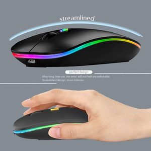 Dual-mode Optical 3D Wireless <b>USB</b> <b>Mouse</b> Rechargeable Ultra-thin Style 2.4g for PC Office Gaming - Product Image 5
