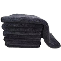 Serviette en microfibre absorbante pour lavage de voiture, double couche, à anneaux torsadés, grande taille, simple face, double face, sans couture