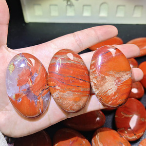 Piedra de <span class=keywords><strong>Jaspe</strong></span> Rojo Natural para Energía, Cristal de Palma, Gema Curativa, Decoración del Hogar, Tamaño de Bolsillo, para Regalo de Reiki, Precio al por Mayor - Product Image 1