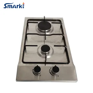 SS23202 एसएस 2 बर्नर मास्क गैस Hob Smarki गैस Cooktop