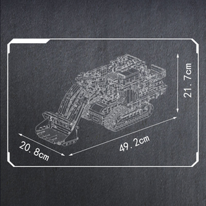 Mould King 17100 2436PCS EX8000 Excavadora Minera, Set de Bloques de Construcción, Modelo MOC, Juguete Técnico de Plástico, Regalo Moderno para Festividades - Product Image 5