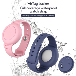 Étui de protection en silicone à taille fine compatible avec Apple AirTag, bracelet en silicone étanche anti-perte pour enfants - Product Image 2