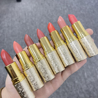 Bullet Container Rouge à Lèvres Shimmer Mat Logo Personnalisé Luxe Mode Étanche Haute Pigment Hydratant Organique Nude Rouge Rose