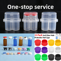 Boîte en plastique PP pour 2 flacons de 3 ml, emballage pour poudre lyophilisée, stockage de vaccins en poudre lyophilisée, support pour ampoule de 3 ml, boîte en plastique