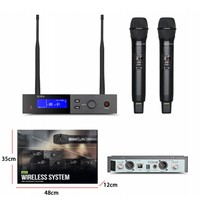 Système de sonorisation sans fil professionnel SLXD4 à double canal, microphone sans fil pour scène, véritable diversité sonore, microphone sans fil UHF