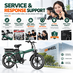 Vélo électrique pliable QMWHEEL F30 Ultra UK Warehouse, 20 pouces, 250W, 70Ah, double batterie, longue autonomie - Product Image 6