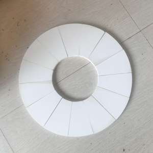 Трапециевидные керамические вкладыши из оксида алюминия для защиты цилиндрических труб, в наличии, немедленная отгрузка, износостойкие, с изогнутой поверхностью - Product Image 2