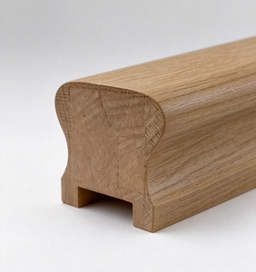 Tapa de extremo clásica de madera de roble para barandilla de escalera, ranura ranurada de 32 mm, para construcción de hogares, renovación interior, venta al por mayor - Product Image 4