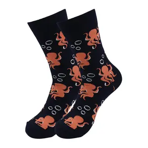 Cross border Shark Shrimp Octopus Animal Socks Hot Selling Salmon Ocean Series Tidal Socks in Europe and America