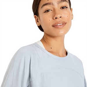 Camiseta de Manga Larga para Mujer, Diseño Exclusivo, Cuello Redondo, Estilo Básico, Ligera, Informal, Personalizable, Venta al Por Mayor, Fabricante OEM - Product Image 5