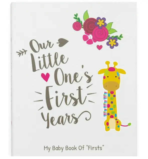 Custom Personalized Hardcover Lovely Baby Growing Milestone Record Memory Book