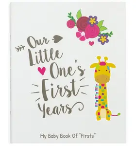 Baby Growing Milestone Record Memory Book Custom Personalized Hardcover Lovely Offset Printing PDF Film Lamination Children Book