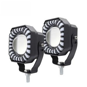 Faro LED Cuadrado Bicolor para Motocicleta, Luz Auxiliar Impermeable Antiniebla para Conducción, Compatible con Todos los Coches MO-213, 2 Años de Garantía - Product Image 4