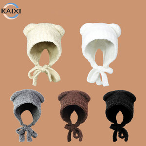 Vente en gros Chapeau d'hiver polyvalent et résistant au froid pour femmes avec de petites <span class=keywords><strong>oreilles</strong></span> d'ours - Product Image 1