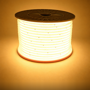 Tira de Luces LED COB AC110V 220V 230V sin Controlador, IP67 Impermeable, sin Puntos Visibles, 120 LEDs/m, Rollo de 50m 100m para Jardín Exterior - Product Image 1