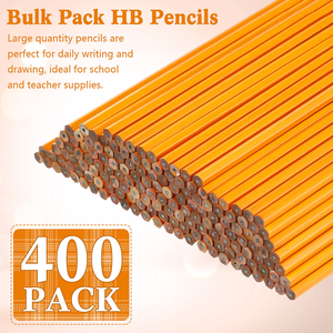 โรงงานผลิตดินสอโรงเรียนจีน อุปกรณ์ศิลปะ HB 12 แท่ง ดินสอไม้สีเหลือง - Product Image 4