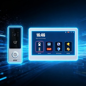 Caméra de <span class=keywords><strong>sonnette</strong></span> de porte compacte anti-interférences, <span class=keywords><strong>sonnette</strong></span> vidéo Wifi, vidéophone domestique pour supermarchés - Product Image 1