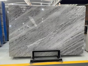 Tùy Chỉnh Lớn Định Dạng Đánh Bóng Tự Nhiên Tấm Đá Cẩm Thạch Hiện Đại Bookmatch Đá Cẩm Thạch Tường Ốp Bảng Điều Khiển Gạch Lát Sàn Cho Khách Sạn Phòng Tắm - Product Image 2