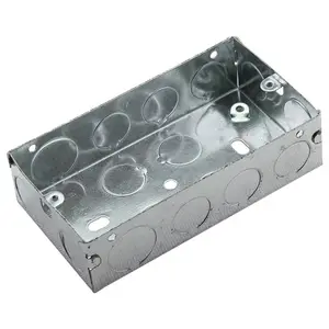 Schalterkästen Knotenbox 3×6 tief edelstahl-Steuerungs-Eisen elektrische Knotenmetallbox