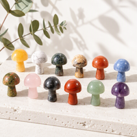 Vente en gros de chakra en cristal naturel style champignon Cadeau de décoration de la maison Ornement d'énergie de guérison unique Artisanat décoratif spirituel