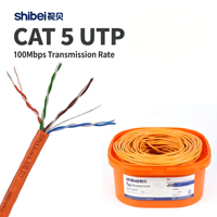 Cable UTP CAT 5 de Alta Calidad, Rollo de 305m, Color Azul, Cable de Red RJ45 para Computadora, Laptop, Servidor, Cable Ethernet Cat 5e