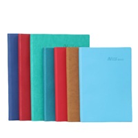 Cahier A5 personnalisé de couleur unie petit grand livre d'affaires simple cahier à reliure en cuir pour étudiant vente en gros de spirales d'emballage personnalisées