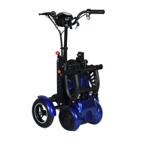 Los Mejores Scooters Eléctricos de 4 Ruedas para Personas Mayores y Adultos, Diseño Plegable con Luces LED, Resistentes al Agua, Envío desde Almacén en Europa