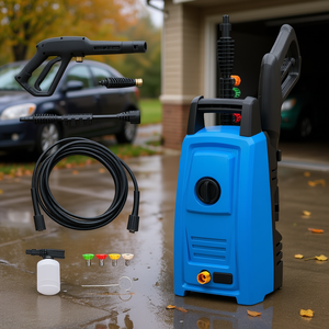 Hidrolavadora Eléctrica de Alta Presión 1900 Psi 1.8 Gpm Azul Para Limpieza de Autos y Exteriores - Product Image 2