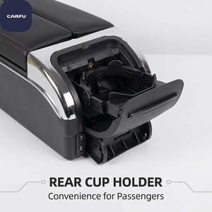 AC-443 Universal Car Central Console Armrest Box Double Layer <b>Storage</b> Luxury Cup Holder <b>Cushion</b> Pad Interior Kit - Product Image 6