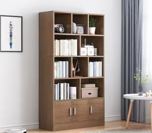 Estantería de madera de gran capacidad con armarios, estante de almacenamiento de varios niveles, armario para sala de estar, muebles de oficina, almacenamiento de exhibición - Product Image 1