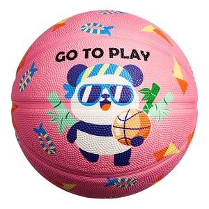 Ballon de basketball pour enfants aux couleurs vives, écologique, non toxique, taille 3 4, en caoutchouc sûr pour la maternelle, la préscolaire, l'entraînement des jeunes, jeu sain - Product Image 1