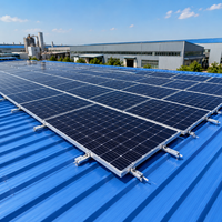 Kit de montage solaire pour toiture en aluminium anodisé à installation rapide, résistant aux vents de 60 m/s, vente en gros depuis Xiamen