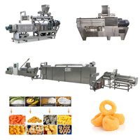 150 kg/h mini petite extrudeuse de bouffée d'anneau de maïs ligne de machines de collations de blé soufflé riz pop-corn