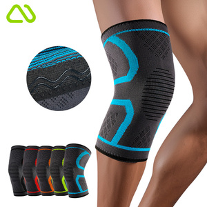 Đệm bảo vệ đầu gối thể thao bằng polyester, thoáng khí, hỗ trợ nén, chống trượt, dành cho chạy bộ, đạp xe, bóng rổ, tập thể dục - dành cho mùa xuân - Product Image 1