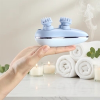 Masseur vibrant portatif pour le cuir chevelu et la cellulite, lumière rouge Emoka