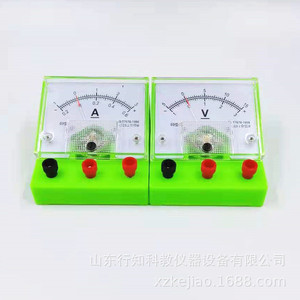 Circuit experiment equipment: voltmeter, ammeter, sliding rheostat, fixed resistor, lamp holder, wires, battery box, switch - Product Image 2