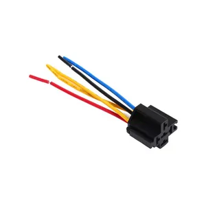 Conector de alta temperatura, venda quente de alta temperatura, resistência, 5 pinos, auto, cabos elétricos, conectores, soquete de relé