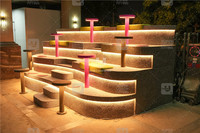 Meubles de magasin de restaurant sur le thème personnalisé Café Design d'intérieur Décoration Café Comptoir de bar en bois