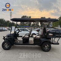 Voiturette de golf électrique haut de gamme pour la maison, véhicule tout-terrain 6 places, sièges confortables, sûre et pratique