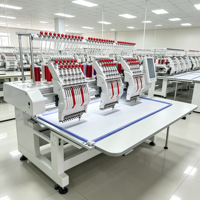 Machine à broder à deux têtes avec 12 aiguilles et une zone de broderie de 360x510 mm pour la production de vêtements